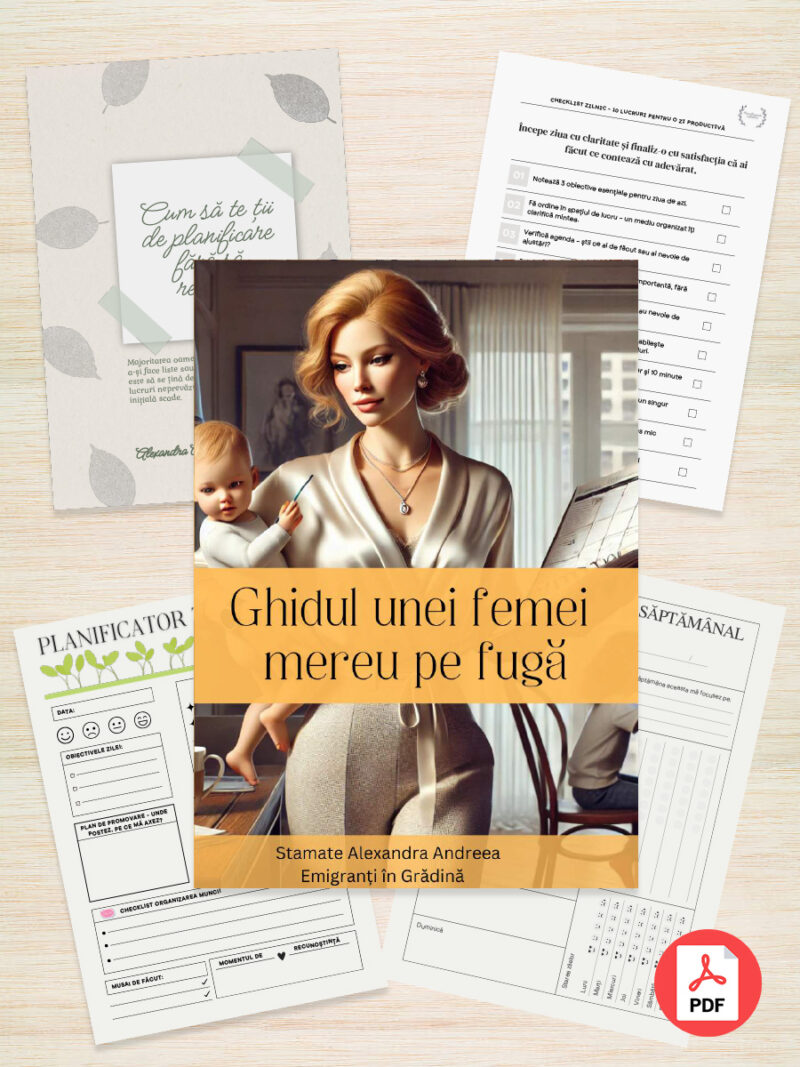Pachet Digital - Planificare pentru o femeie mereu pe fugă